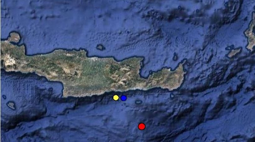 Σεισμός 4,3 Ρίχτερ νοτιοδυτικά της Ιεράπετρας